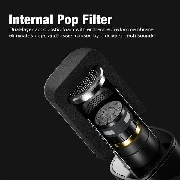 SOUNDTECH U1 Microphone Supercardioid for Podcast Creator Streamer