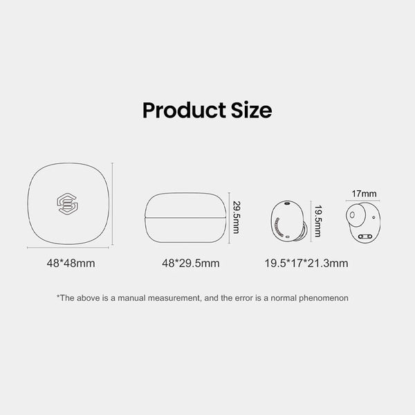 SOUNDTECH S18 TWS Wireless Stereo Earbuds with Noise Reduction - Black