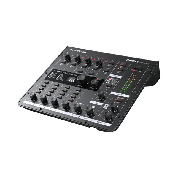 SOUNDTECH SMIX 8.0 Audio Mixer Digital with 8 Channel