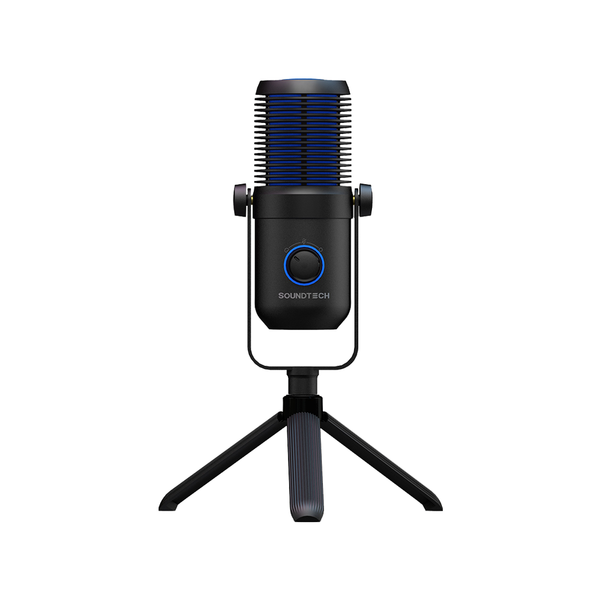 SOUNDTECH 2.1 USB Condenser Microphone Cardioid and Omnidirect for PC Gaming Streaming