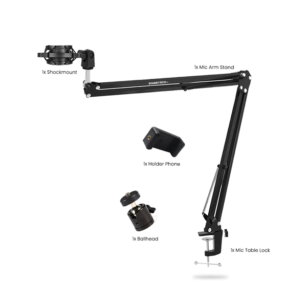 SOUNDTECH Lite Microphone Arm Stand / Bracket Scissor Stands - Lite